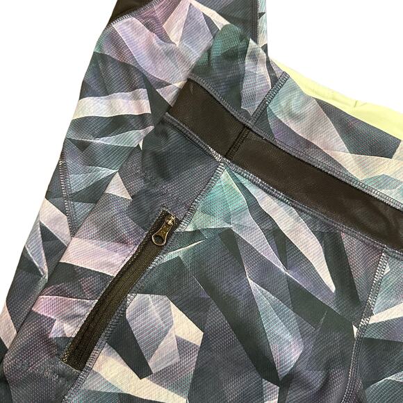 Lululemon Womens leggings blue purple green abstract pockets Size 8 - Picture 3 of 7